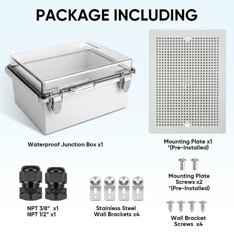 No. 9 - TICONN Waterproof Electrical Junction Box - 5