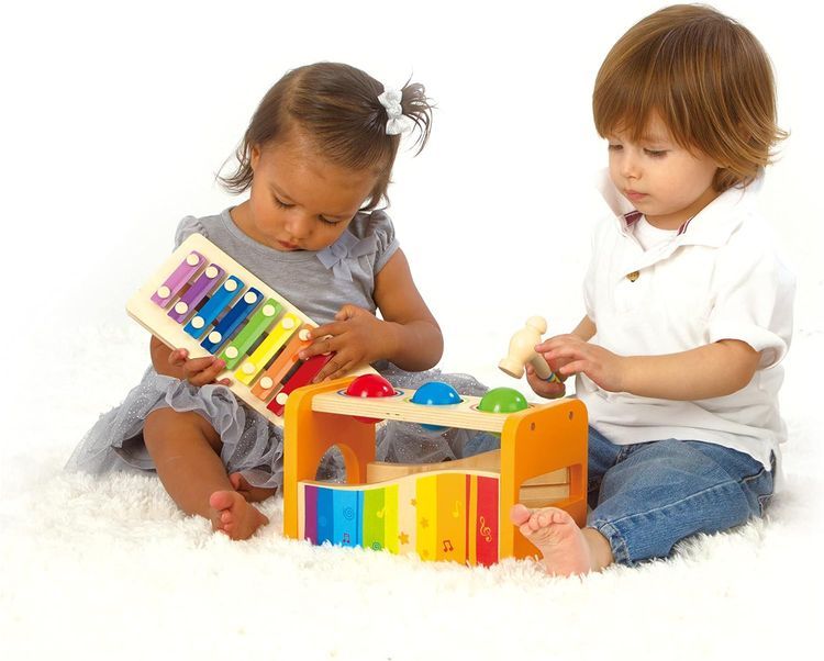 No. 7 - Hape Pound & Tap Bench with Slide Out Xylophone - 5