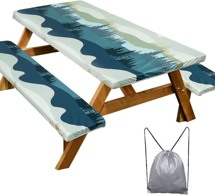 No. 8 - Picnic Table Cover with Bench Covers 6FT - 1