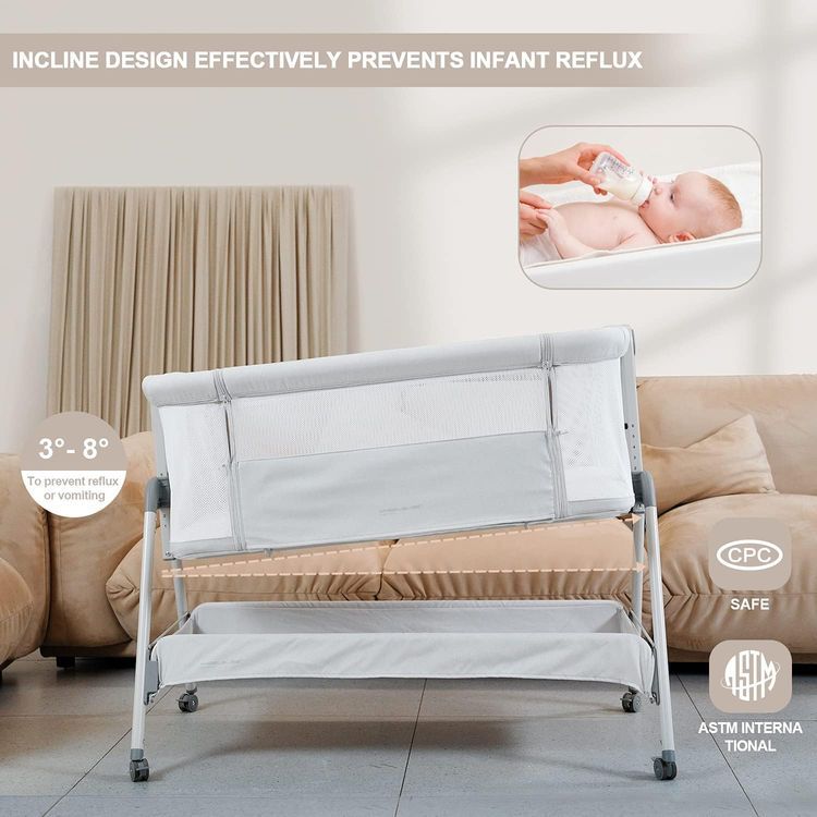 No. 5 - ANGELBLISS Baby Bassinet Bedside Sleeper - 4