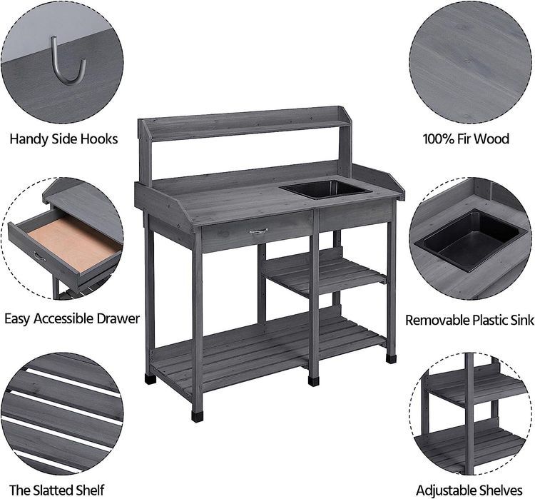 No. 6 - Yaheetech Potting Bench - 3