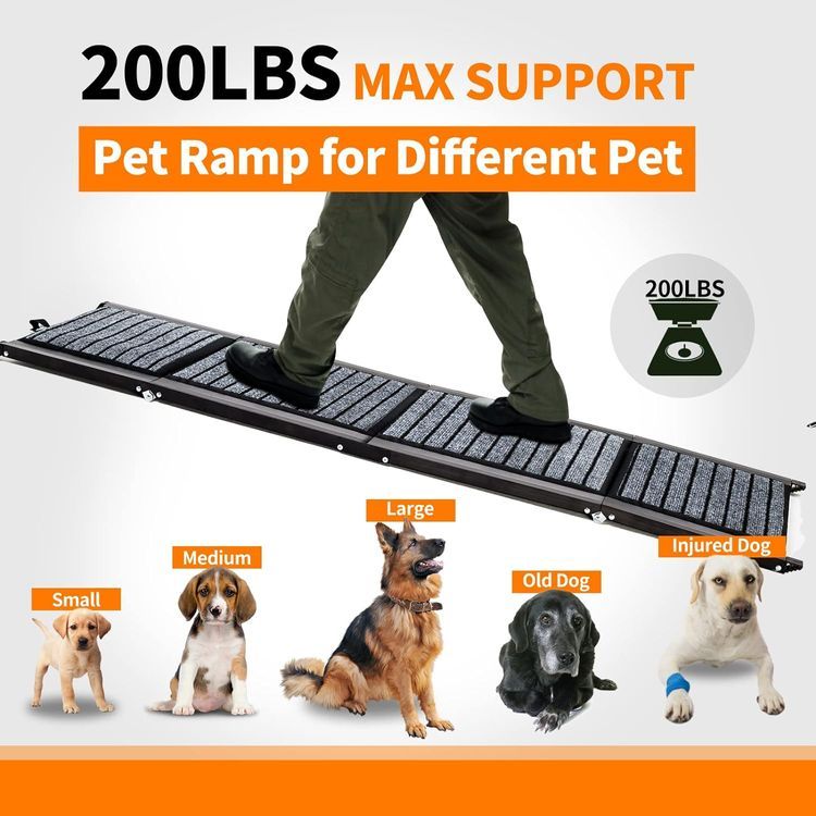 No. 7 - CJYMMFAN Dog Car Ramp - 4