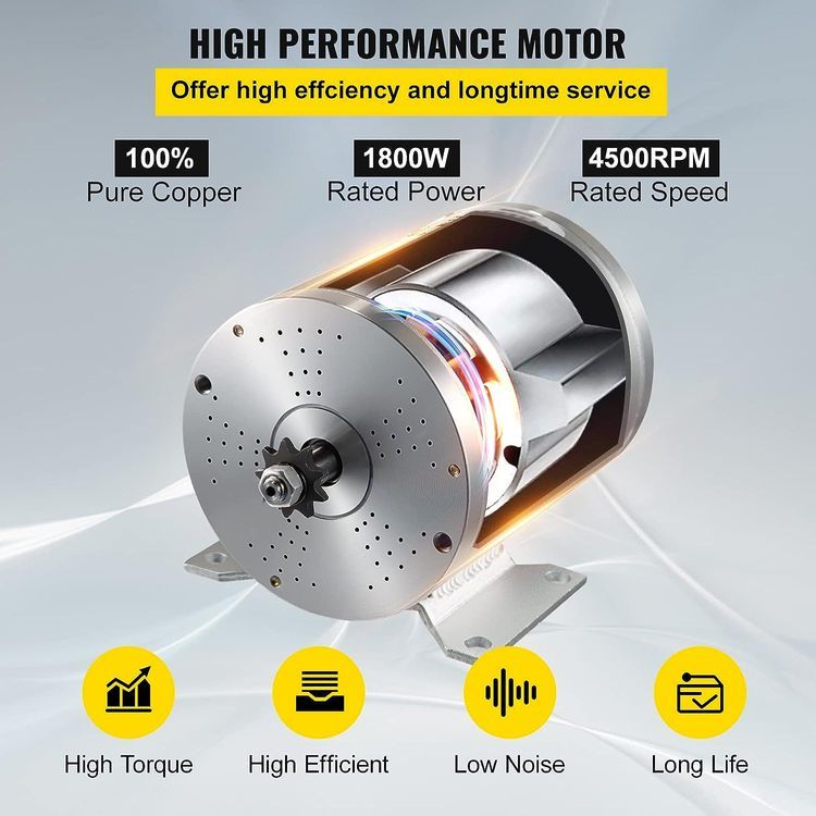 No. 2 - Mophorn 1800W Electric Brushless DC Motor Kit - 3