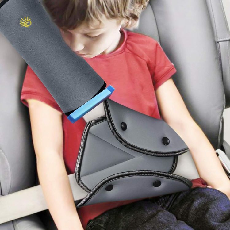 No. 6 - Seat Belt Adjuster and Seatbelt Pillow for Kids Travel - 1