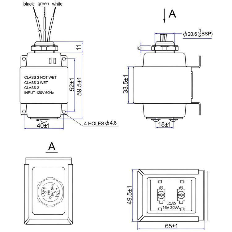 No. 2 - Maxdot 16V 30 VA Doorbell Transformer - 4