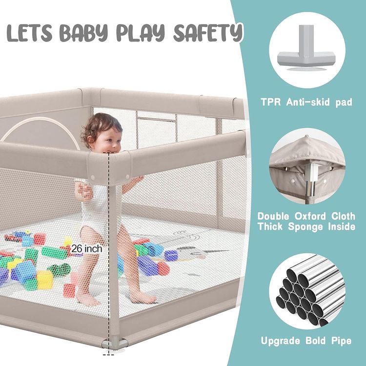 No. 2 - ZEEBABA Baby Playpen - 5