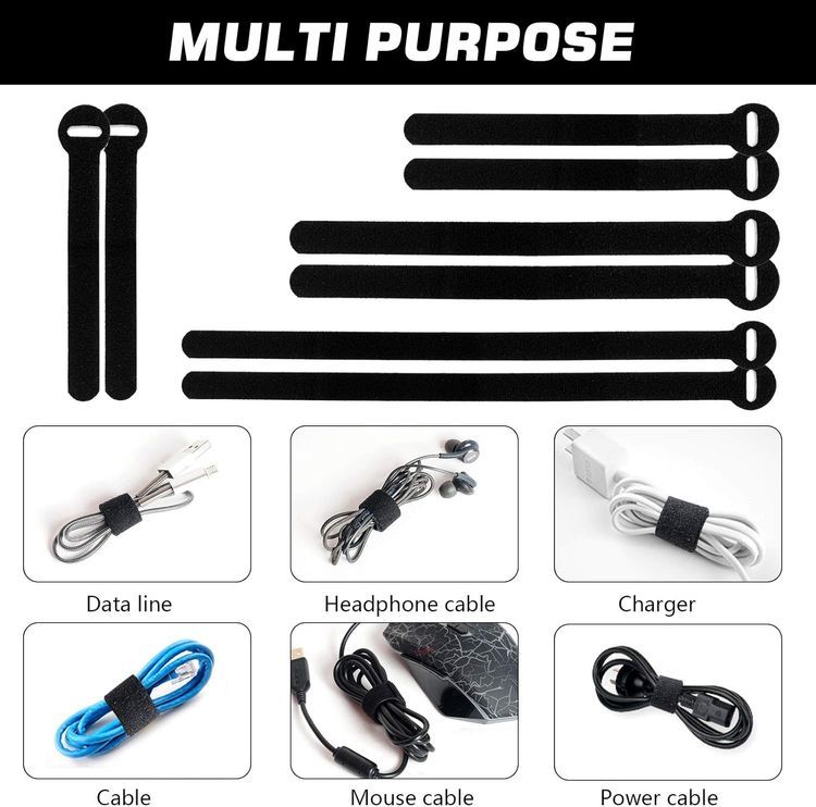 No. 8 - 100PCS Reusable Cable Ties - 4