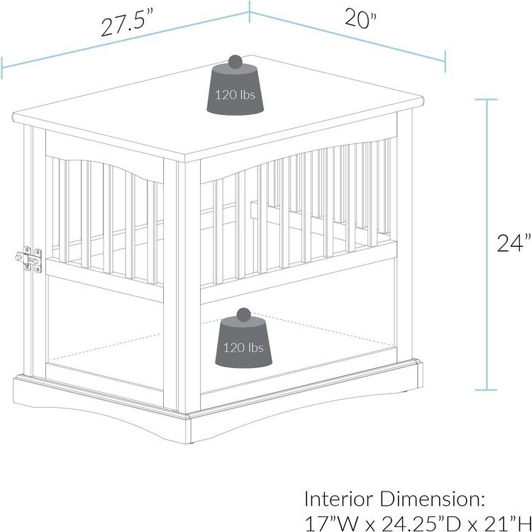 No. 8 - Casual Home Wooden Pet Crate - 5