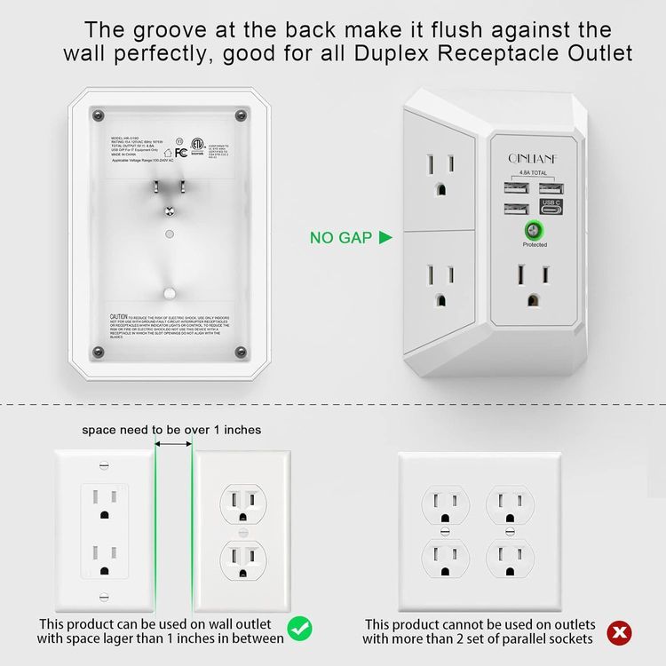 No. 6 - QINLIANF Power Strip - 3