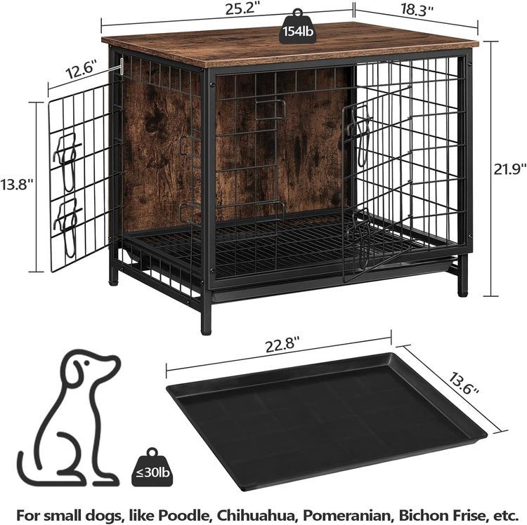 No. 5 - ALLOSWELL Dog Crate Furniture - 4