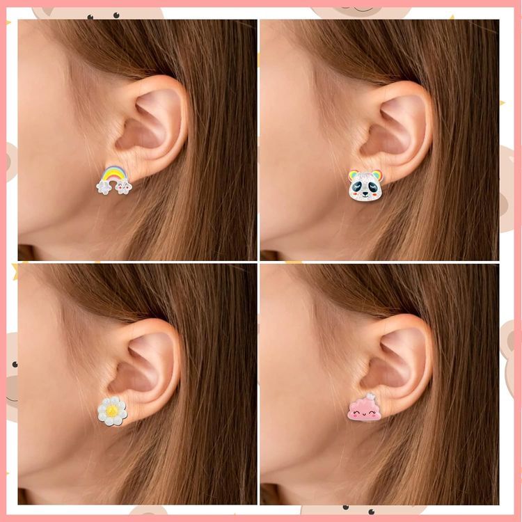 No. 8 - Kids Clip On Earrings for Girls Ages 4-12 - 5