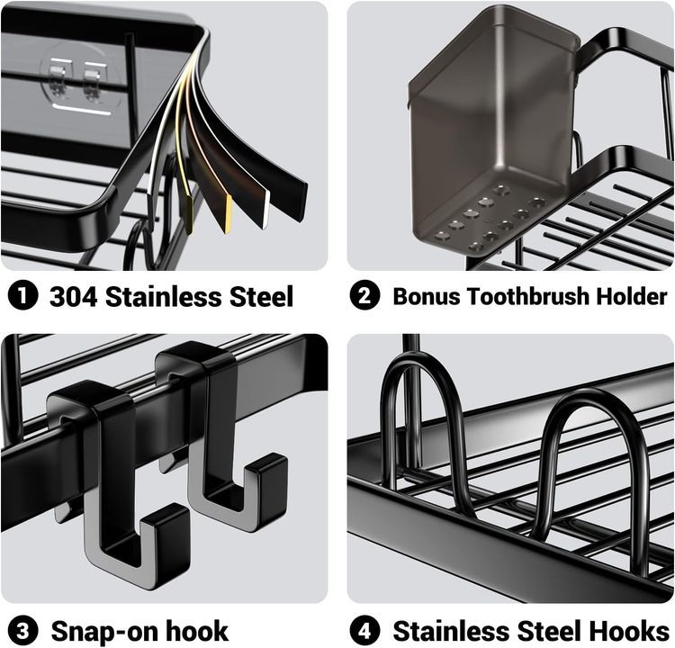 No. 3 - AKTECKE Corner Shower Caddy - 4