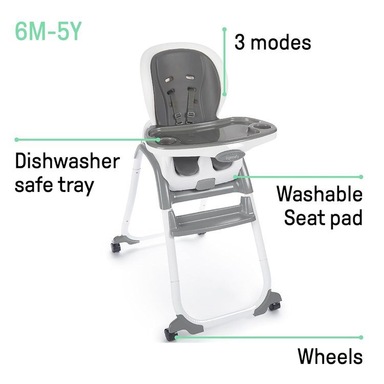 No. 6 - Ingenuity SmartClean Trio Elite 3-in-1 Convertible Baby High Chair - 3