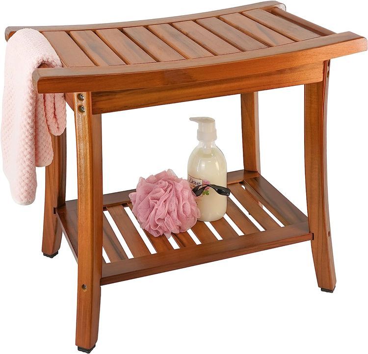 No. 6 - Teak Shower Bench - 2