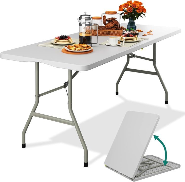 No. 8 - YITAHOME Folding Tables Heavy Duty Folding Table - 1