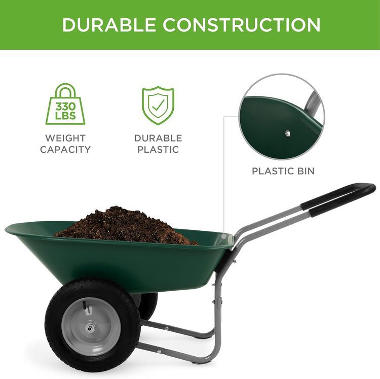 No. 2 - Best Choice Products Wheelbarrow - 3