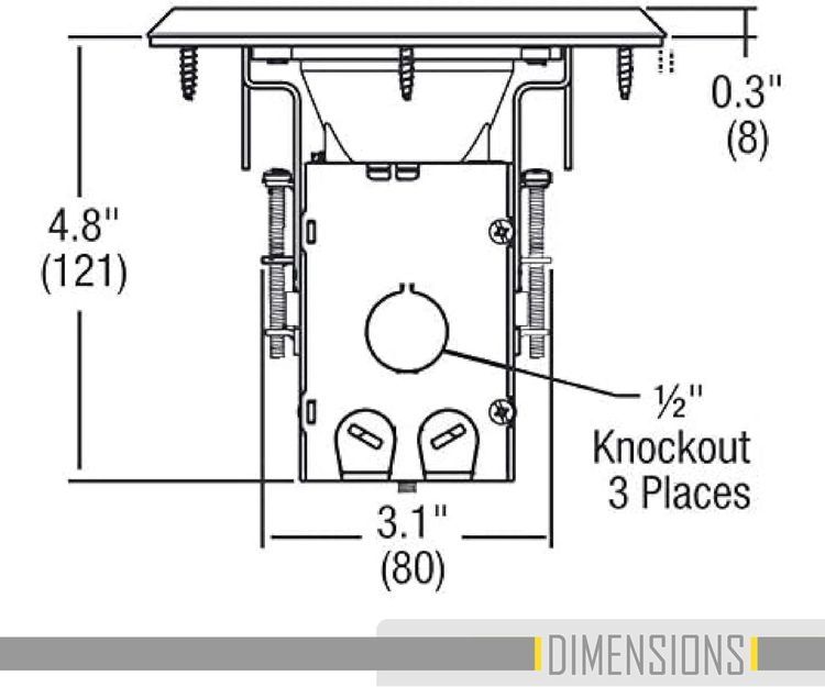 No. 9 - Hubbell Raco 6239BK Floor Kit - 3