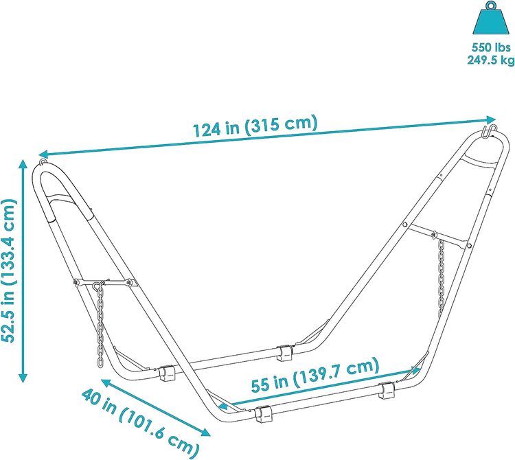 No. 5 - Sunnydaze Hammock Stand - 3