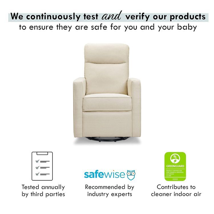 No. 4 - DaVinci Gabby Pillowback Swivel Glider - 4