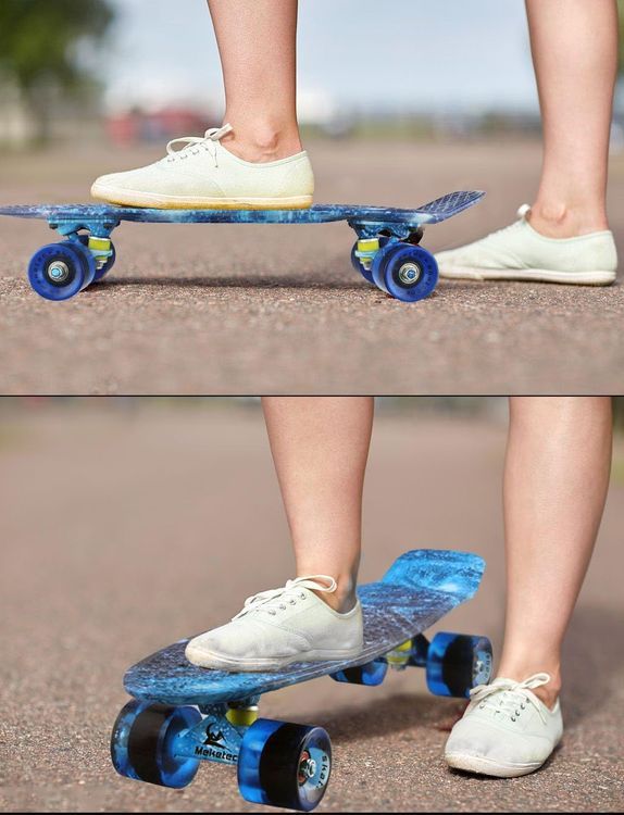 No. 3 - Meketec Skateboards Complete 22 Inch Mini Cruiser Retro Skateboard - 5