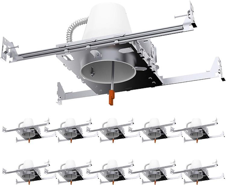 No. 8 - Sunco Lighting 4 Inch New Construction Can Recessed Light Housing - 1