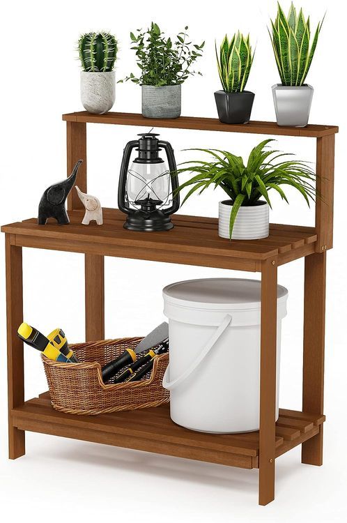 No. 10 - Tioman Outdoor Hardwood Potting Bench - 5