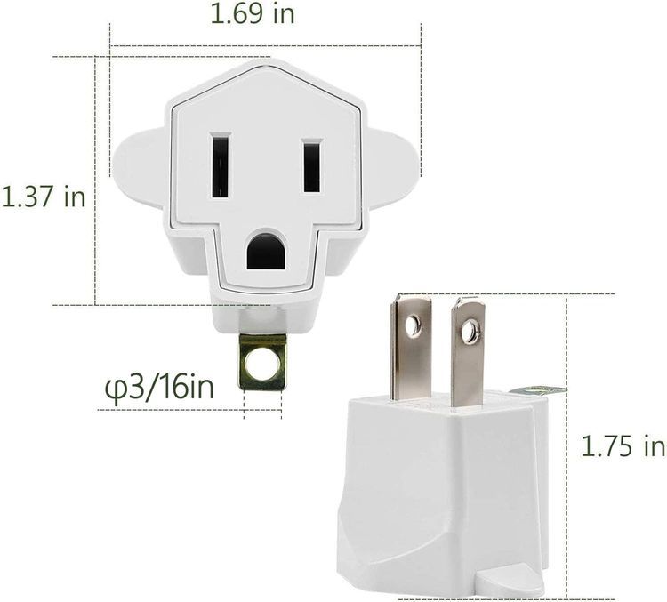 No. 8 - JACKYLED Grounding Outlet Adapter - 3