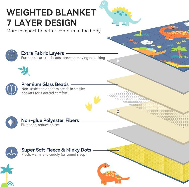 No. 9 - Insugar Cotton Weighted Toddler Sleeping Bag - 3