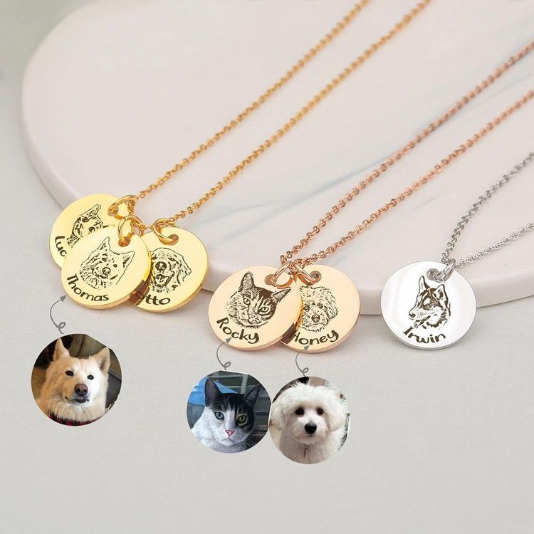 No. 1 - Anavia Personalized Pet Portrait Necklace - 2