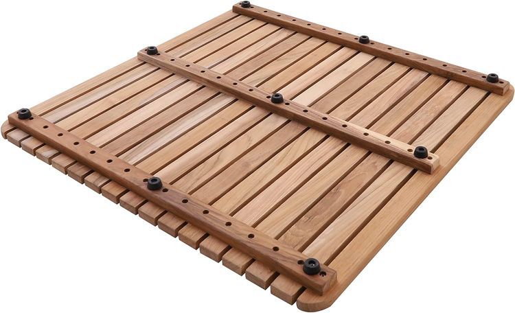 No. 9 - Nordic Style Premium Teak Shower and Bath Mat - 3