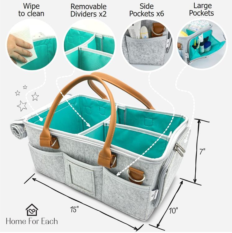 No. 7 - Baby Diaper Caddy Organizer - 3