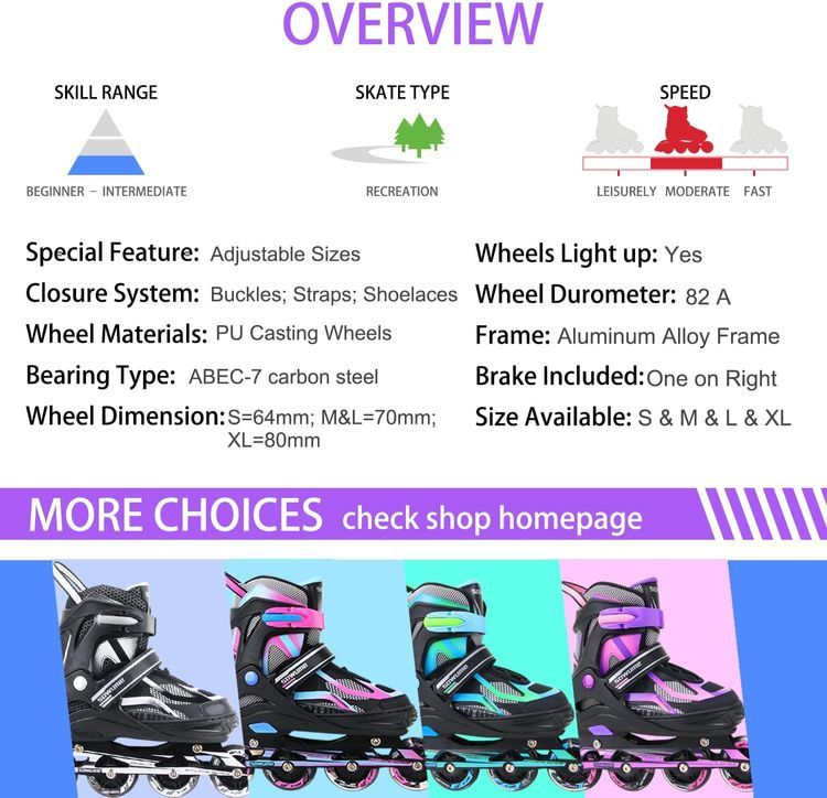 No. 9 - Sowume Children's Inline Skates - 5