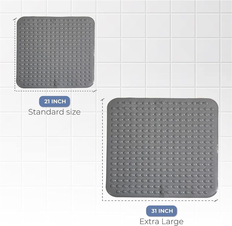 No. 8 - ENKOSI Extra Large Square Non Slip Shower Mat - 4