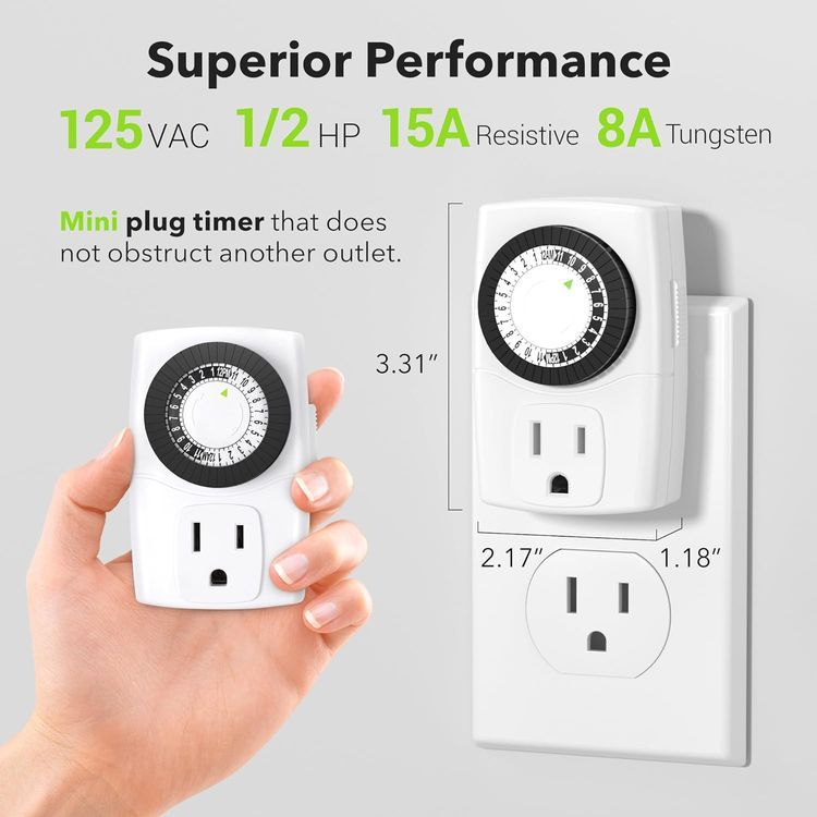 No. 1 - BN-LINK BND-60/U47 Indoor Mini 24-Hour Mechanical Outlet Timer - 5