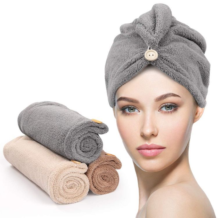 No. 7 - YFONG 3 Pack Microfiber Hair Towel - 1