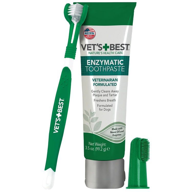 No. 1 - Vet's Best Dog Toothbrush & Enzymatic Toothpaste Kit - 1