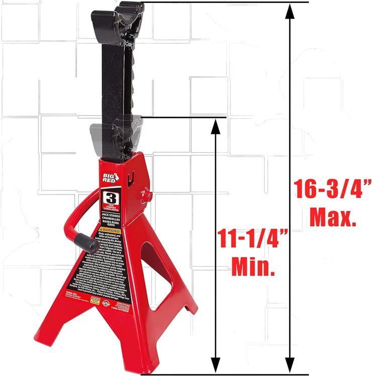 No. 1 - BIG RED T43202 Torin Heavy Duty Steel Jack Stands - 2