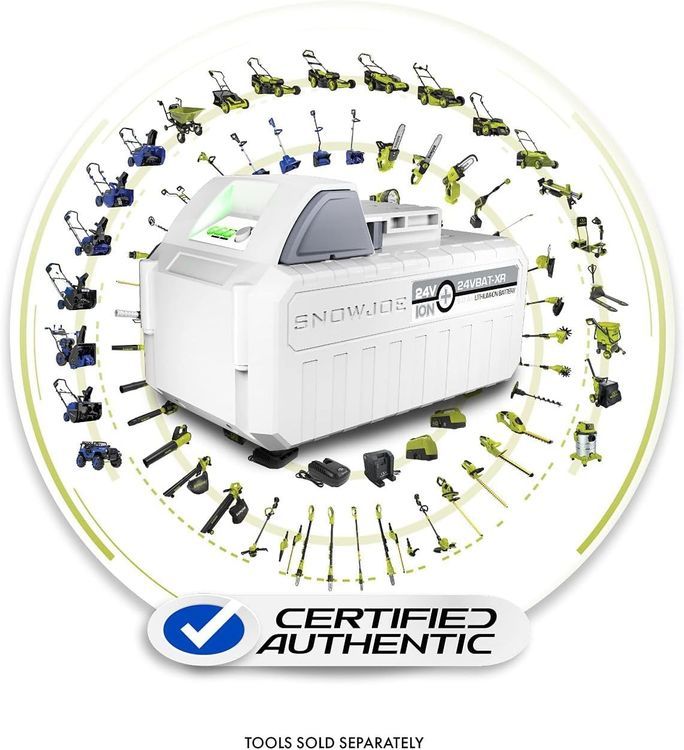 No. 4 - Snow Joe iON+ System Compatible 24VBAT-XR EcoSharp Pro Lithium-Ion Battery - 2