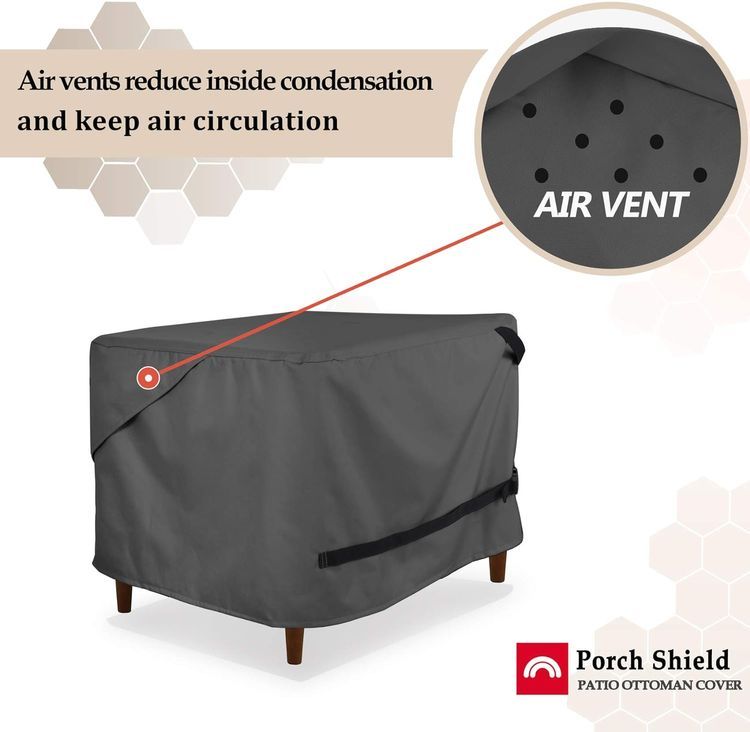 No. 6 - Porch Shield Patio Ottoman Cover - 5