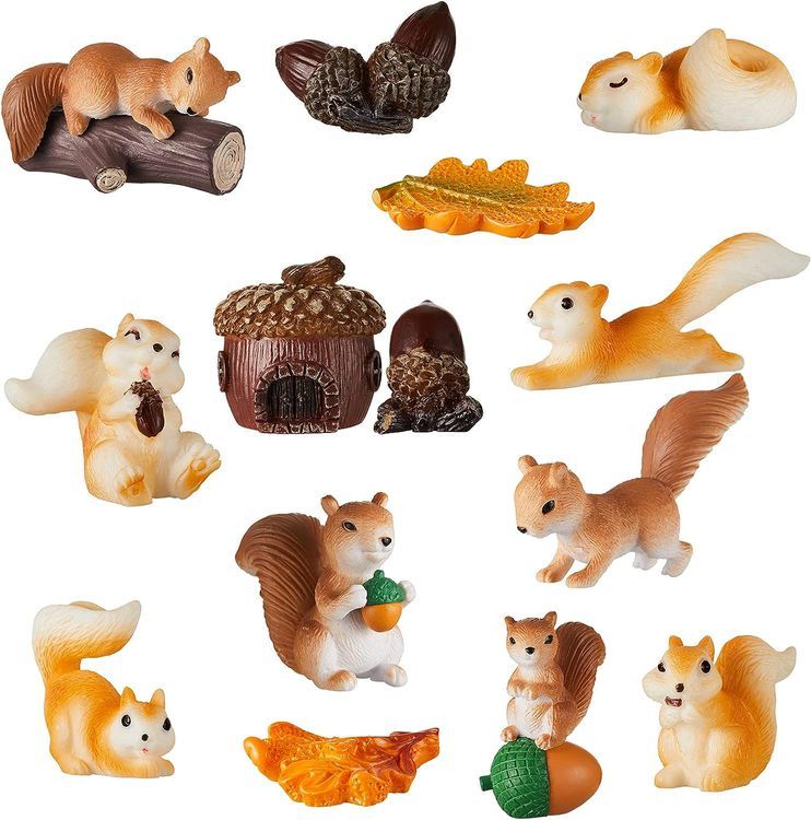 No. 9 - Maitys Miniature Squirrel Figurines - 1