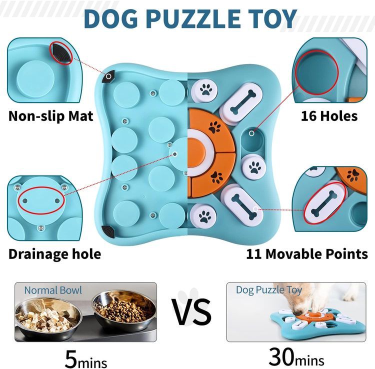 No. 6 - FOXMM Interactive Dog Treat Puzzle Toys - 4