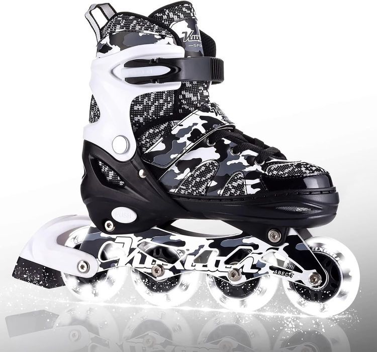 No. 8 - Kuxuan Skates Adjustable Inline Skates for Kids and Youth - 1