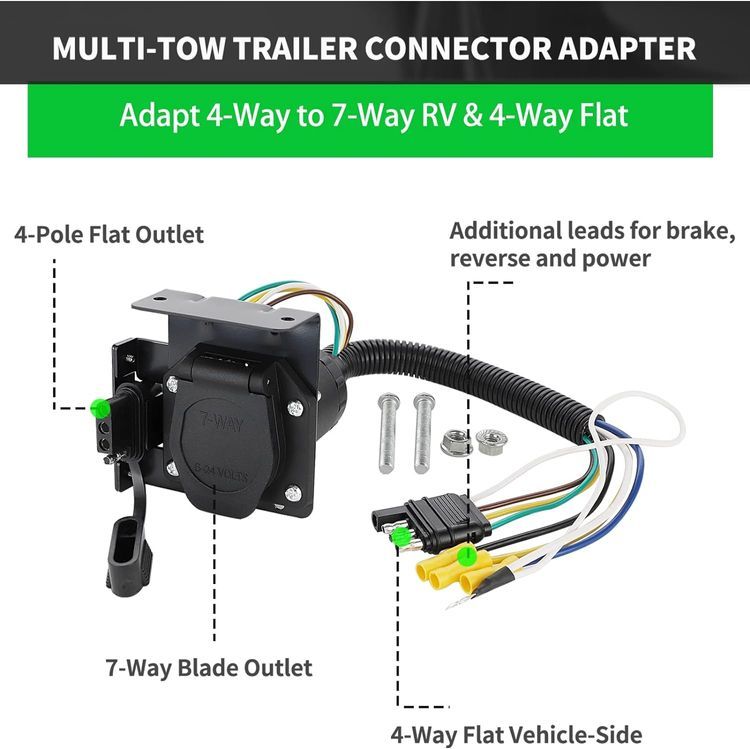 No. 10 - MECMO 4 Pin to 7 Pin Trailer Adapter - 3