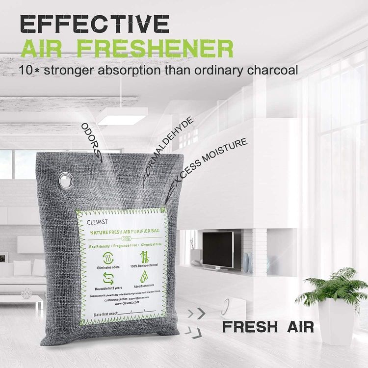 No. 4 - CLEVAST Bamboo Charcoal Air Purifying Bags - 3