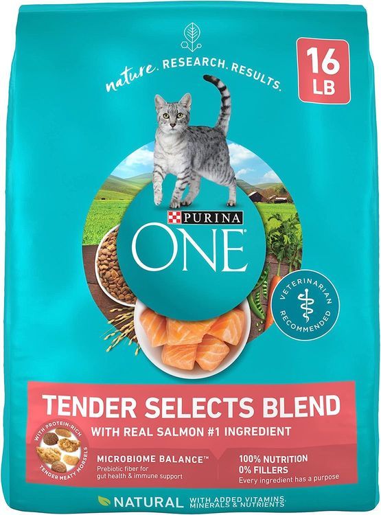 No. 5 - Purina ONE Natural Dry Cat Food, Tender Selects Blend - 1