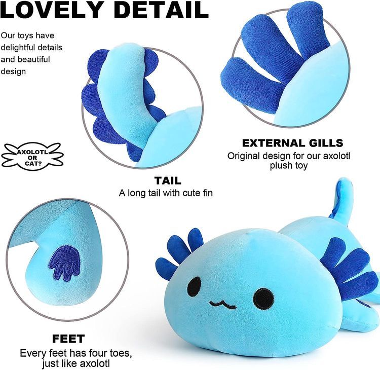 No. 5 - Onsoyours Cute Axolotl Plushie - 3