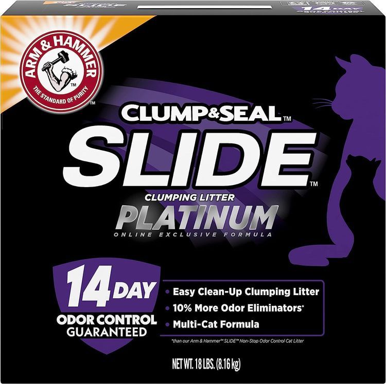 No. 9 - Arm & Hammer SLIDE Platinum Multi-Cat Easy Clean-Up Clumping Cat Litter - 1