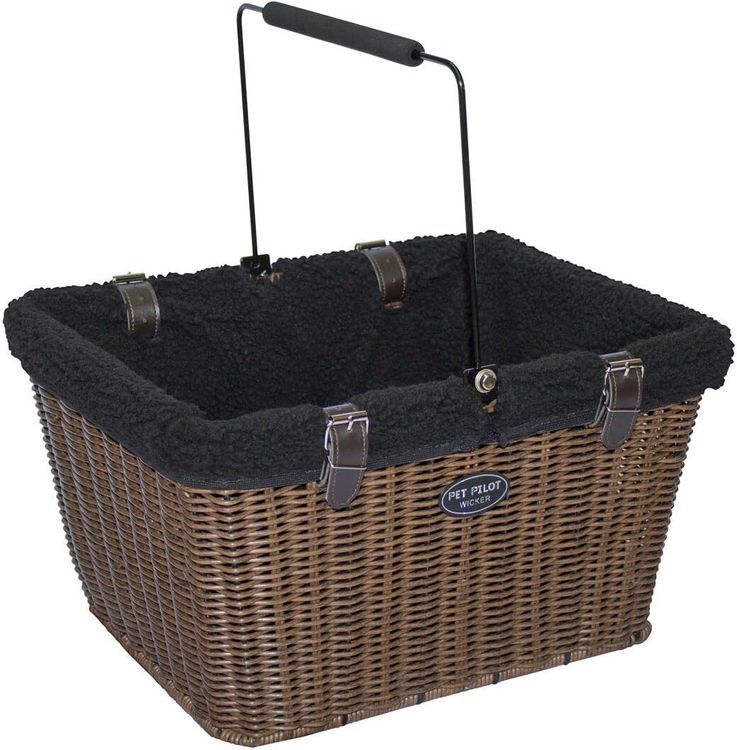 No. 10 - Pet-Pilot MAX Wicker Dog Bike Basket - 3