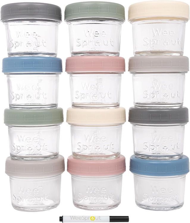 No. 5 - WeeSprout Glass Baby Food Storage Jars - 1