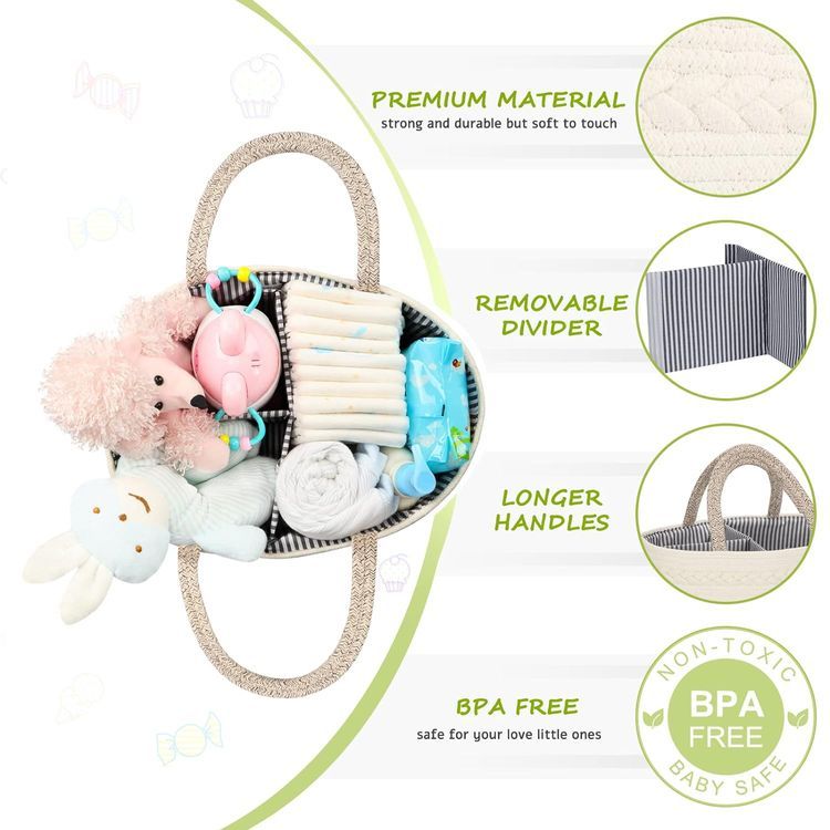 No. 6 - Maliton Diaper Caddy Organizer - 4